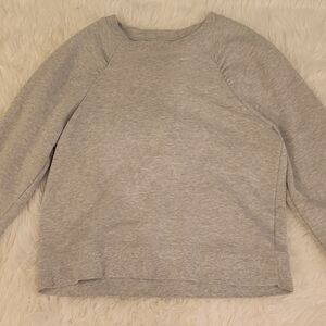 Madewell Gray Sweatshirt with Ruching LKN Sz L